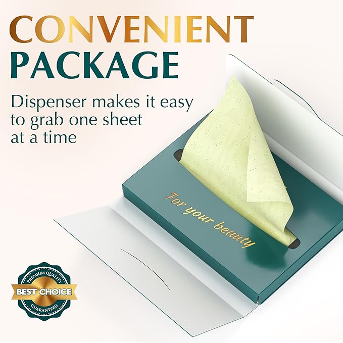 Natural Green Tea Oil Blotting Sheets for Face Face