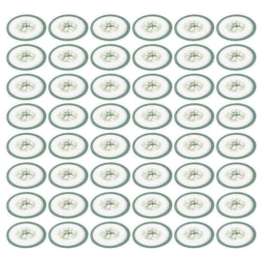 Mobestech Cucumber Eye Pads 100 Pads Non-woven Eye Soothing Spa Cooling Eye Patches with Fruit Vegetable Extracts for Eyes Reduce Dark Circles