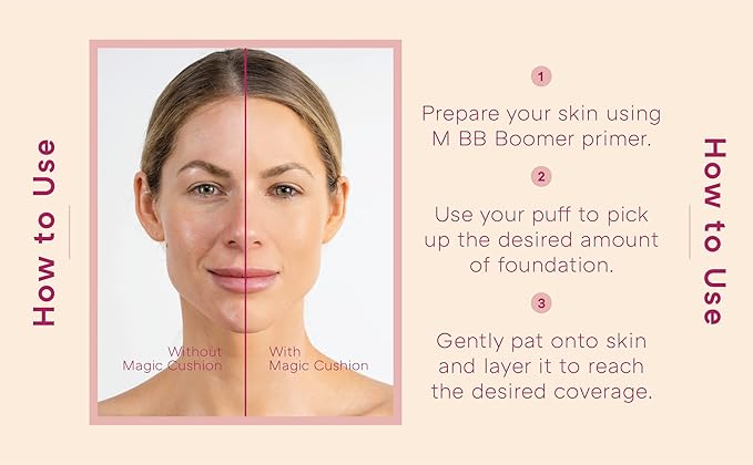 MISSHA Magic Cushion Foundation No.23 Natural Beige for Light with Neutral Skin Tone Flawless Coverage,Dewy Finish,Easy Application for All Skin Types