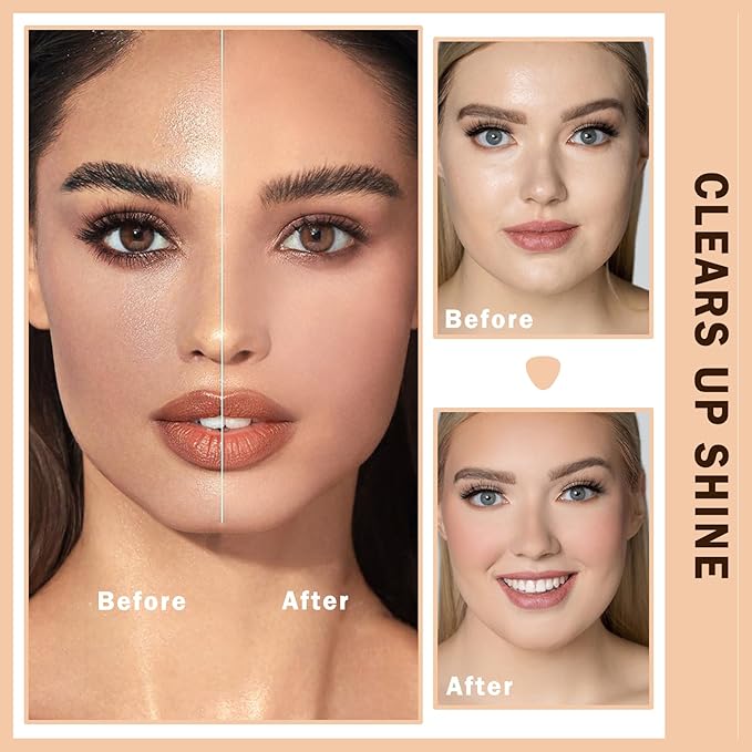 Setting Powder Loose Face Powder Lightweight Soft Smooth Brighten Minimizes Pores Long Lasting Oil Control Loose Powder Makeup For Matte Flawless Finish 00#Prism