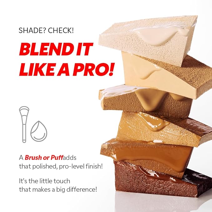 TIRTIR Mask Fit Red FoundationㅣLong Lasting Flawless Coverage, Energy Essence, Lightweight, Hydrating, Pore-Blurring, Breathable Satin Finish, Makeup, Radiant Skin, #24N Latte, 1.01 Fl Oz