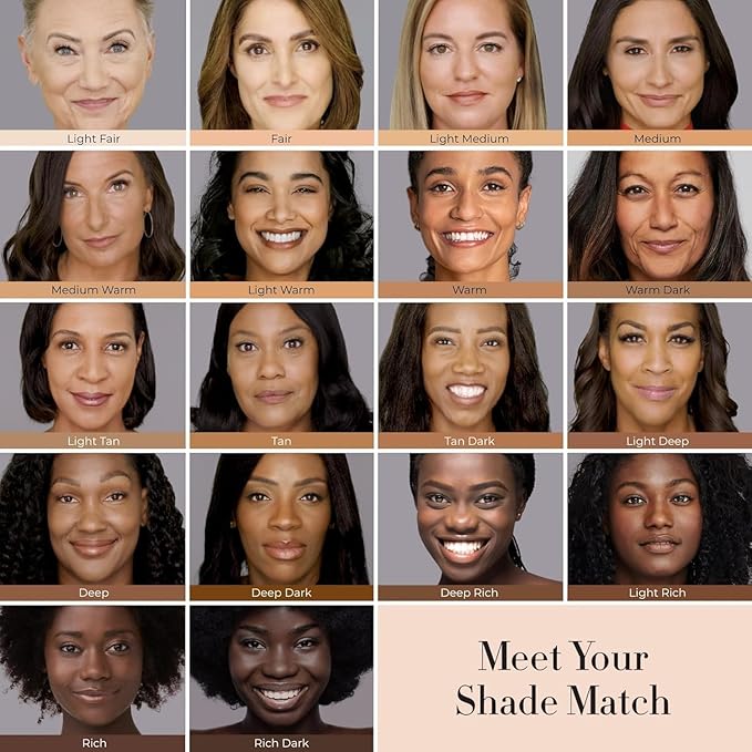 LUMINESS Silk Airbrush Spray Foundation & Buffing Brush Kit – Full Coverage Foundation & Dual-Sided Buffing Brush - Buildable Coverage, Anti-Aging Formula Hydrates & Moisturizes (Shade - Light Tan)