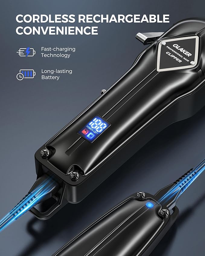 GLAKER Hair Clippers for Men