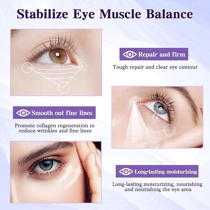 2PCS 60-Second Eye Effects Age-Defying Tinted Firming Gel, 60 Second Eye Firming Gel, Firming eye skin, Reduce Eye Skin Problems