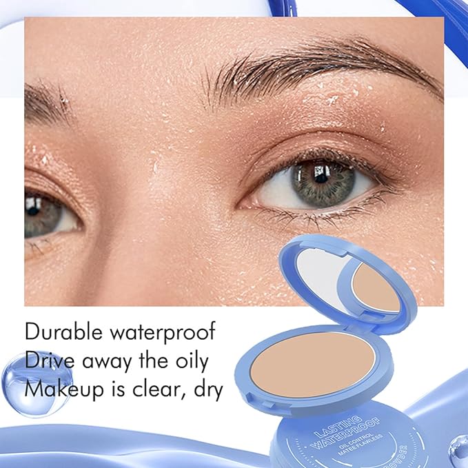 Maycheer Face Powder, Maycheer Lasting Waterproof Face Powder - Oil Absorbing Powder for Face, Lasting and Waterproof (06# CAPPUCCINO, 0.35 Ounce)