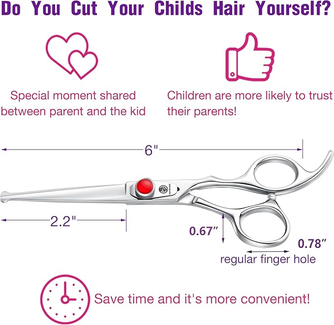6" Kids Hair Cutting Scissors