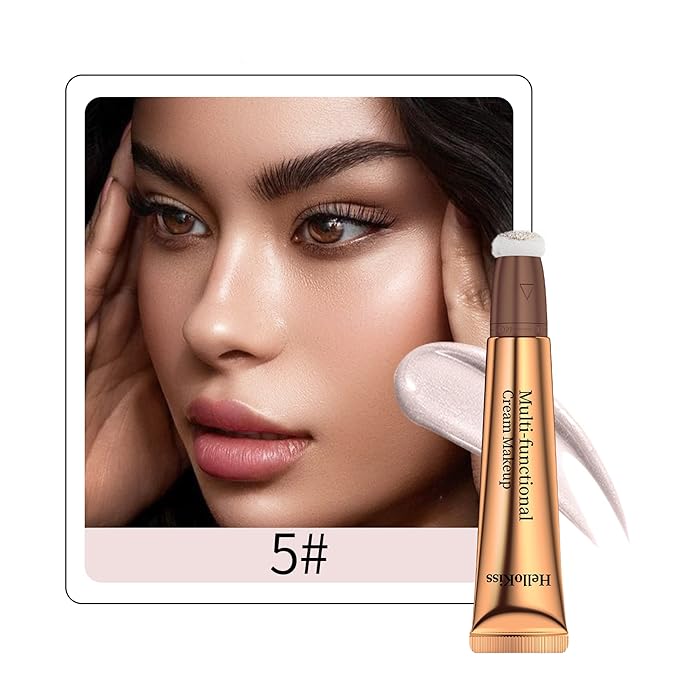 Liquid Highlighter Beauty Wand, Highlight Stick with Cushion Pearl White)