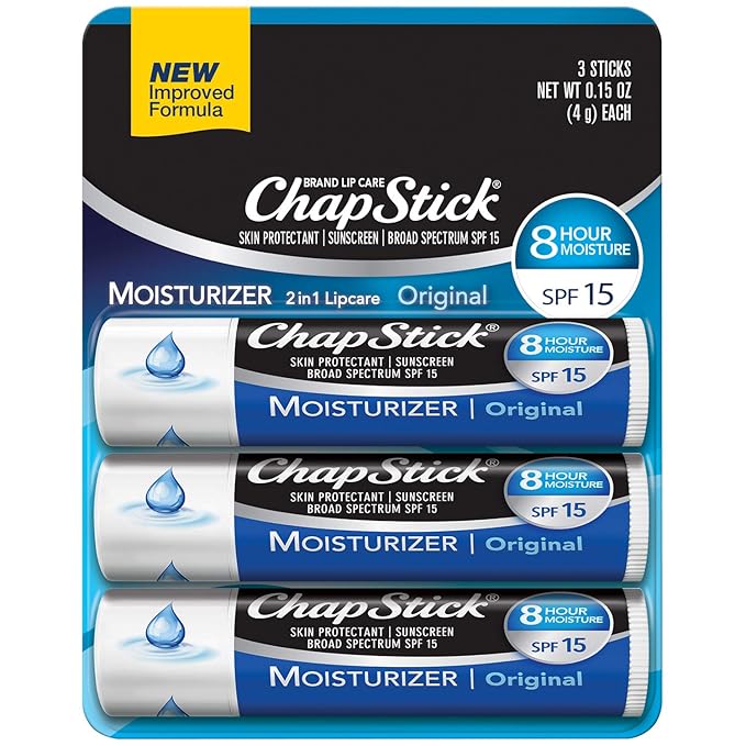 ChapStick Moisturizer Original Lip Balm Tubes,