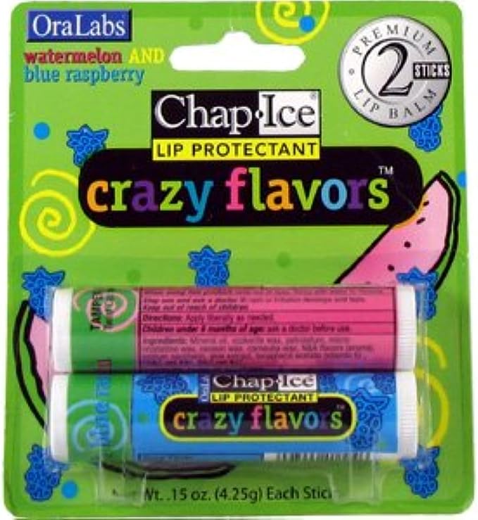 ChapIce Crazy Flavors Lip Balm Watermelon Blue