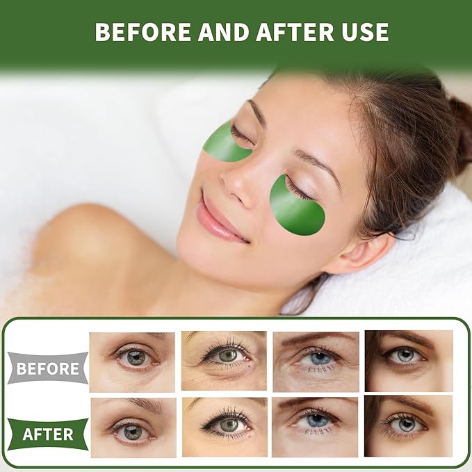 Under eye patches 70pcs, green