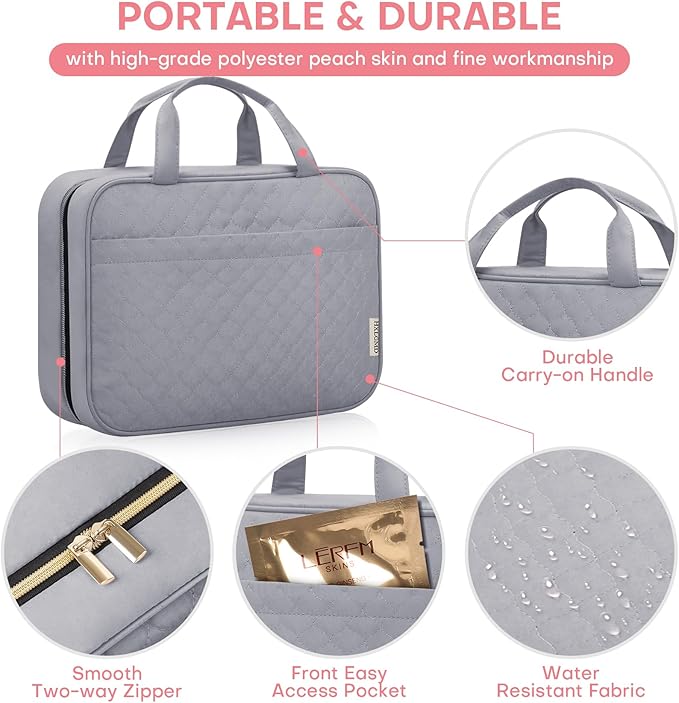 Travel toiletry bag for women,