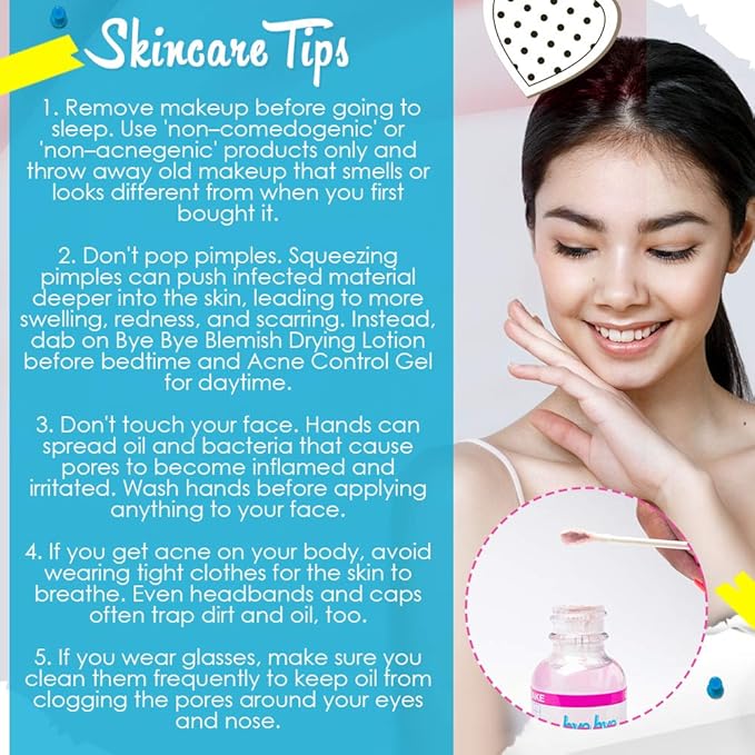 Bye Bye Blemish Acne Drying Lotion, Reduce Pimples Overnight 1oz, 1-Pack