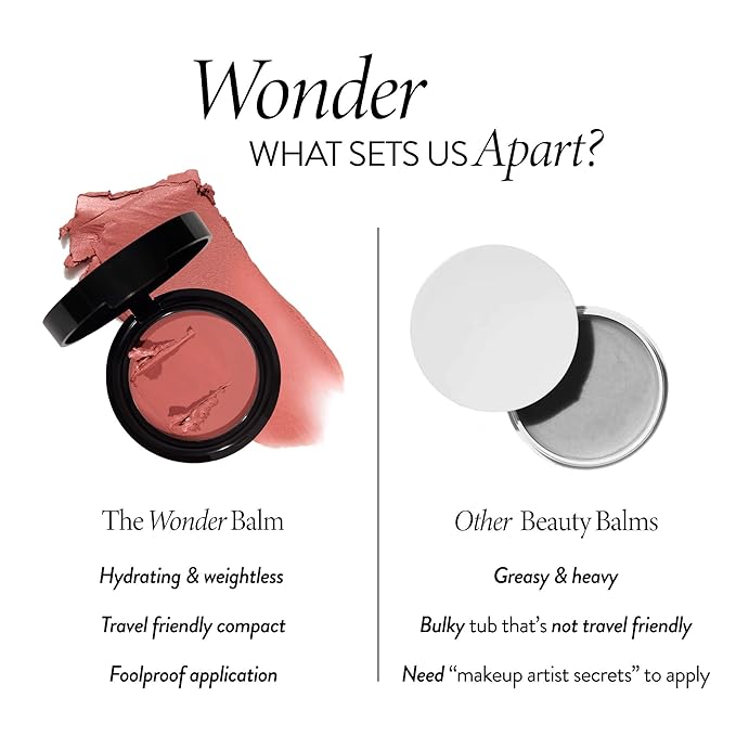 LAURA GELLER NEW YORK The Wonder Balm Complexion Enhancer - Hydrating Weightless Subtle Hint of Color + Glow for Mature Skin - Vegan Squalane - Apply to Cheeks & Lips (02 Pinch-Me Pink)
