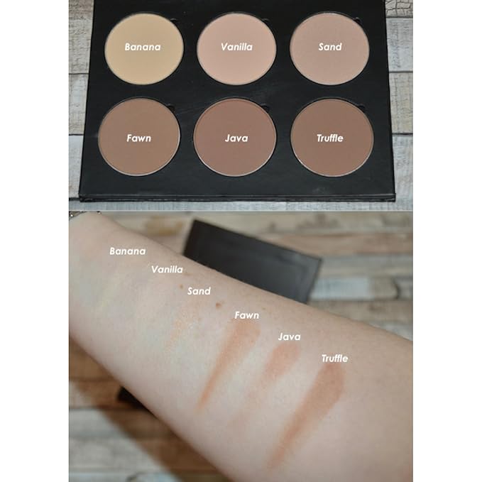 Banana Setting Highlighting Pressed Powder Makeup - Yellow Under Eye Concealer, Color Corrector, Contour Highlight Palette Refill Magnetic Pan 37mm, Professional Cosmetics, Paraben Gluten Cruelty Free