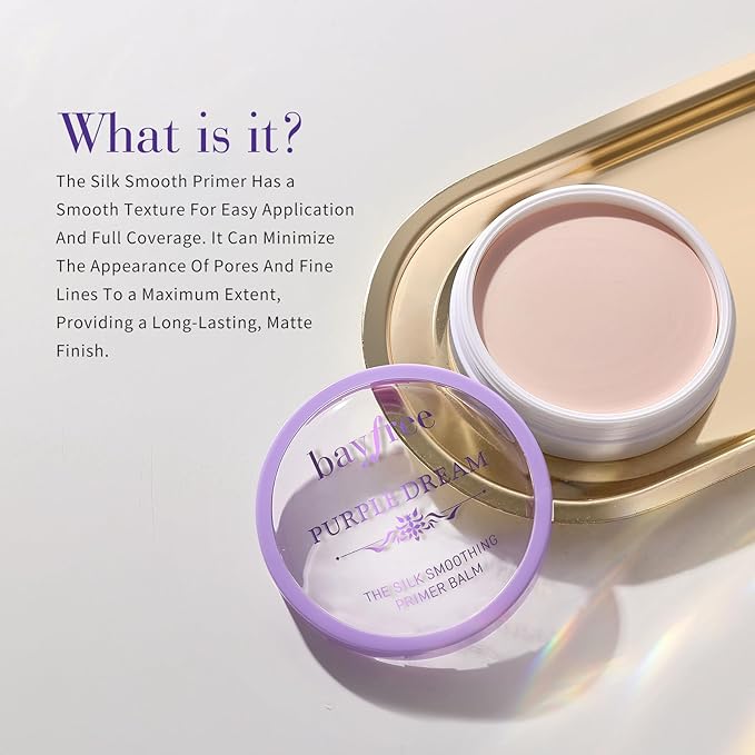 Silk Smoothing Primer Balm, Poreless Primer for Smooth Fine Lines, 0.35 oz