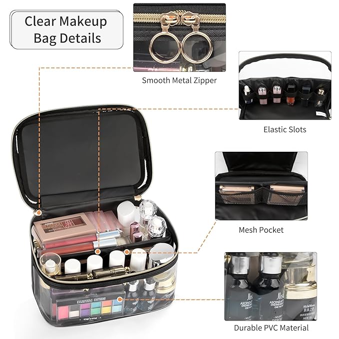 Ocheal makeup bag, clear makeup