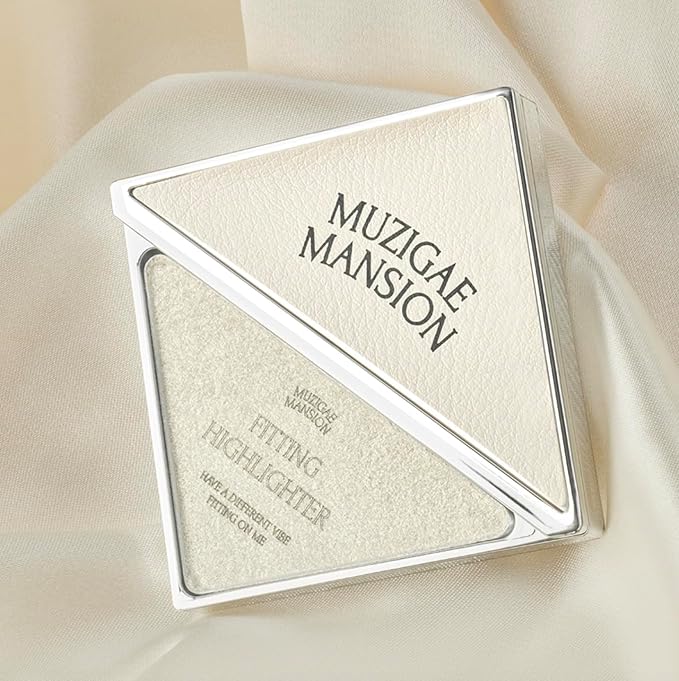 MUZIGAE MANSION FITTING HIGHLIGHTER Vegan Powder Lightweight, Smooth, Blendable, Face Enhancing Makeup Color (Goergeous)