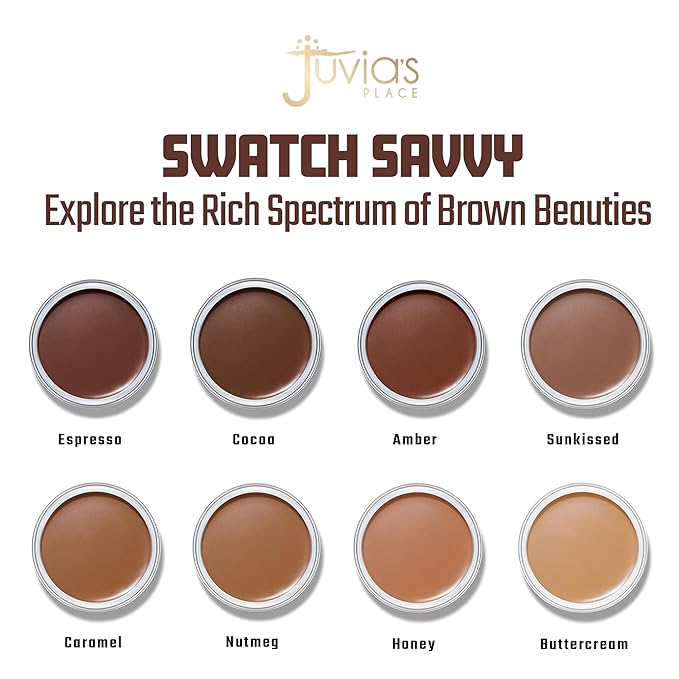 Juvia's Place Bronzed Cream Bronzer - Nutmeg - Smooth Cream Bronzer Pot for Sun-Kissed Glow & Warmth, Buildable & Blendable Makeup Contour with Long-Lasting Matte Shimmer Finish, Highly Pigmented