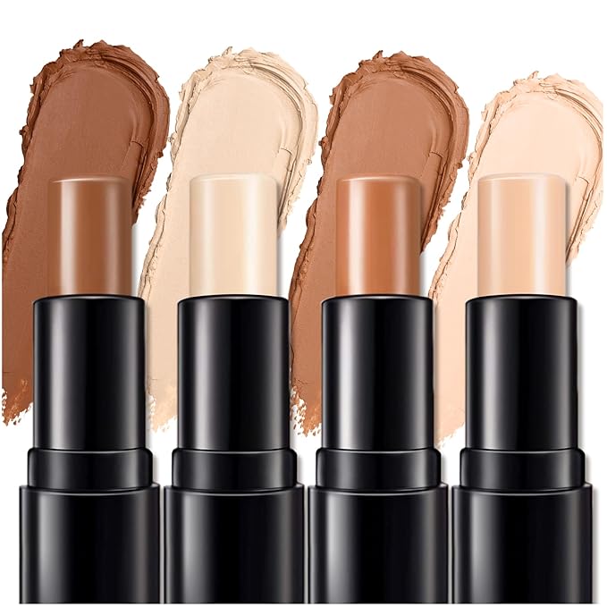 4 Colors Cream Contour, Stick Palette, Contouring Concealer,