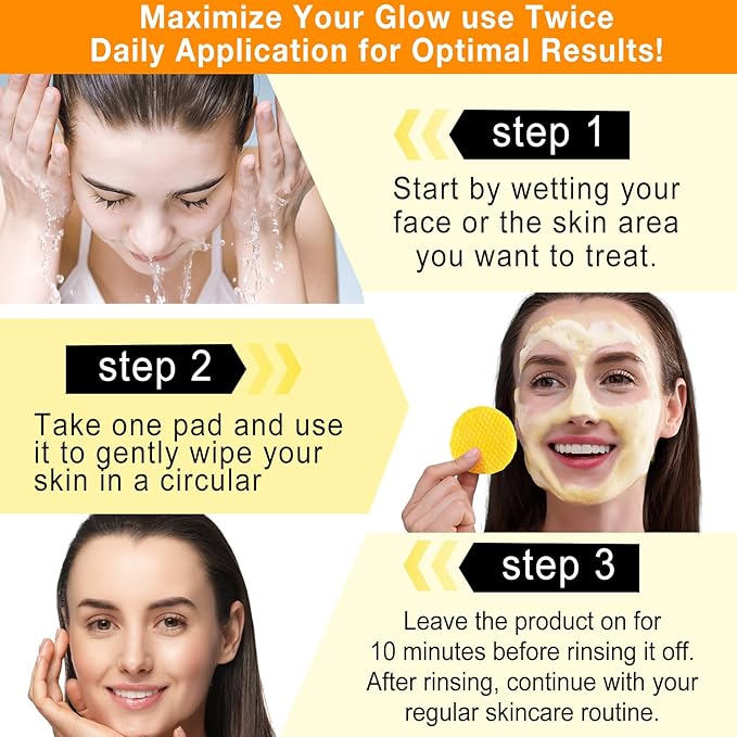 Turmeric cleansing pads,turmeric cleansing exfoliating