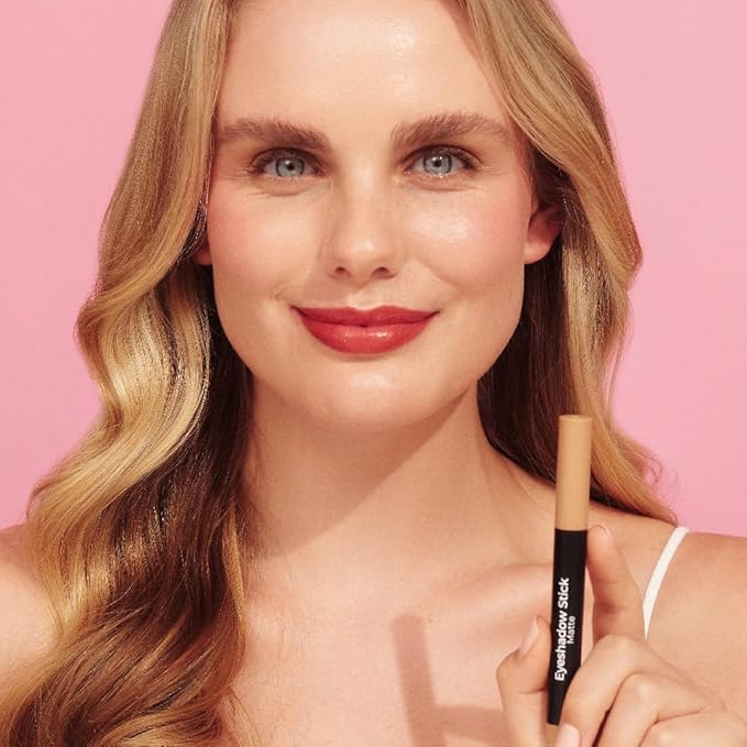 MCoBeauty Eyeshadow Stick, Matte, Caramel, Highly Pigmented, Built-in Sharpener, Vegan, Cruelty Free Cosmetics