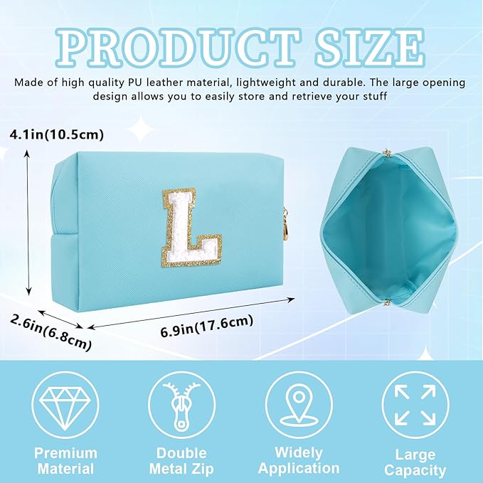 Personalized initial letter patch makeup