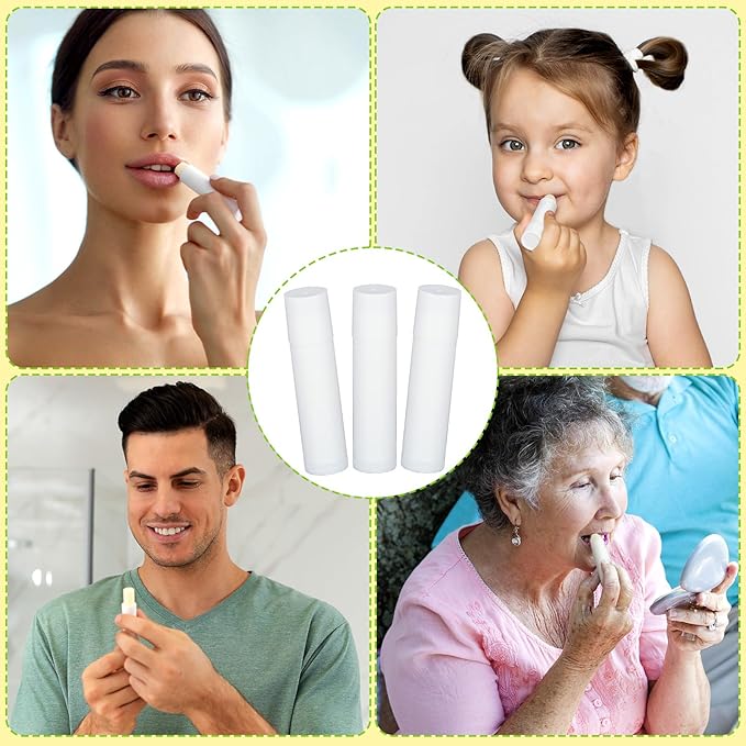 Demissle 150 Pcs Unlabeled Lip Balm Bulk Chapped Stick Blank Mini Lip Balm Gifts Moisturizing Lip Balms Favors for Women Homeless Wedding Bridal Shower Favors Baby Shower Guests Favors(Cherry)