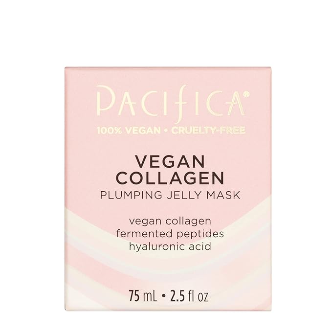 Pacifica Vegan Collagen Plumping Jelly Mask – Overnight Hydrating Face Mask with Vegan Collagen, Squalane & Hyaluronic Acid, Deep Moisture for Plump, Dewy Skin, Glass Skin Glow, Clean Beauty Skincare