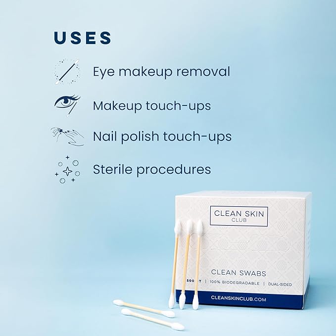 Clean skin club clean swabs,