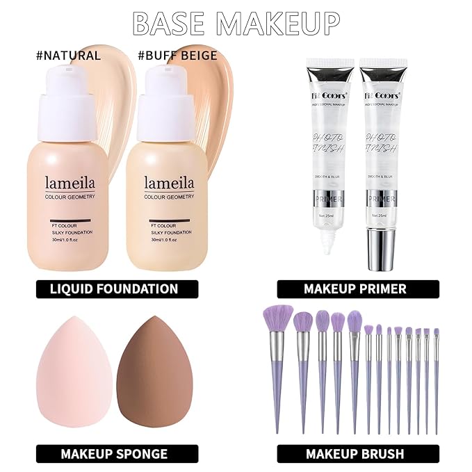 Makeup Set, Makeup Set Full Kit, Makeup Present Set For Women Girls Teens, Full Face Makeup Set For Women Girls Teens, Multipurpose Makeup Sets, Beginners and Professionals Alike