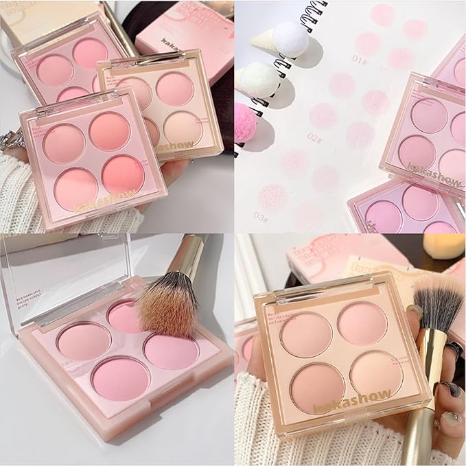 Matte Blush Powder Palette, Blending Mood Cheek, 4 1.84 ounces)