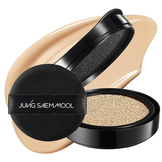 JUNG SAEM MOOL Essential Skin Nuder Cushion 21 Medium 0.49 Fl Oz (Refill Only, SPF 50 Broad Spectrum) | Natural Radiant Finish, Lightweight Hydration, Korean Cushion Foundation