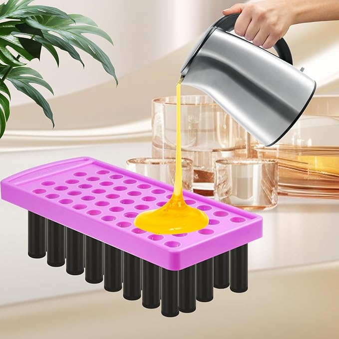 100 Pack Empty Lip Balm Tubes, Black