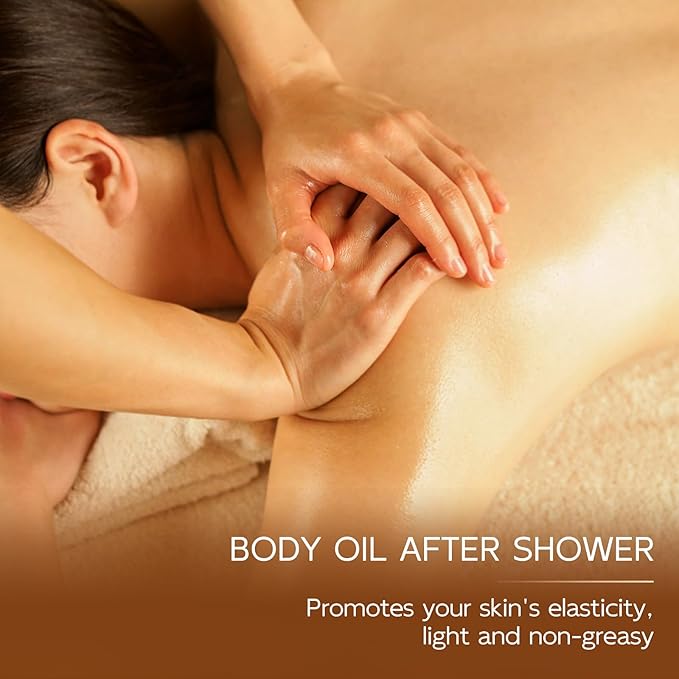 Magic Body Firming Oil, 3.38 FL OZ, Korean Skin Care Post-Shower Body Oil for Women – With 767,000ppm Jojoba Oil,to Tighten, Hydrate & Nourish Dry Skin, Lightweight & Non-Greasy for Full Body Use