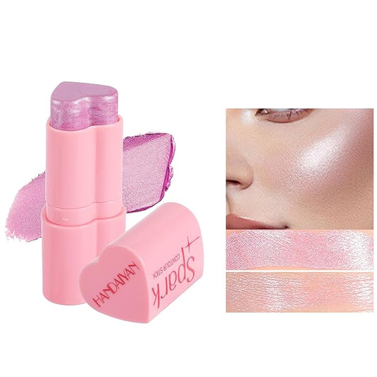 Heart Blush Stick, Matte Rouge Stick, Cheek Contour (02#, 0.) 21 OZ