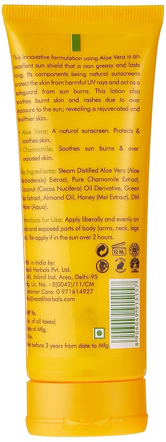 Vaadi Herbals Sunscreen Lotion SPF-50,