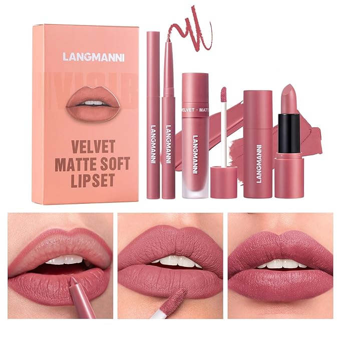 Jolilab 3 in 1 Matte Velvet Lipstick Set-Lip