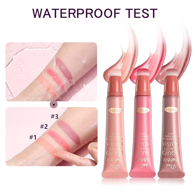 Liquid Blush Beauty Wand Matte Cream Blush Stick Nude Orange)