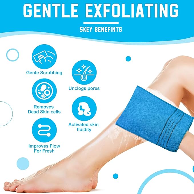 Hosuly long exfoliating back washcloth