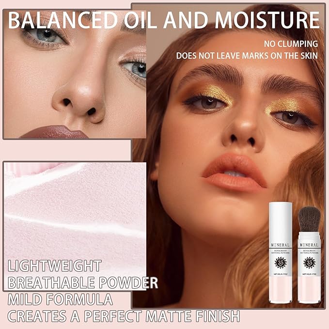 Mineral Sunscreen Setting Powder, SPF 35 Translucent Loose