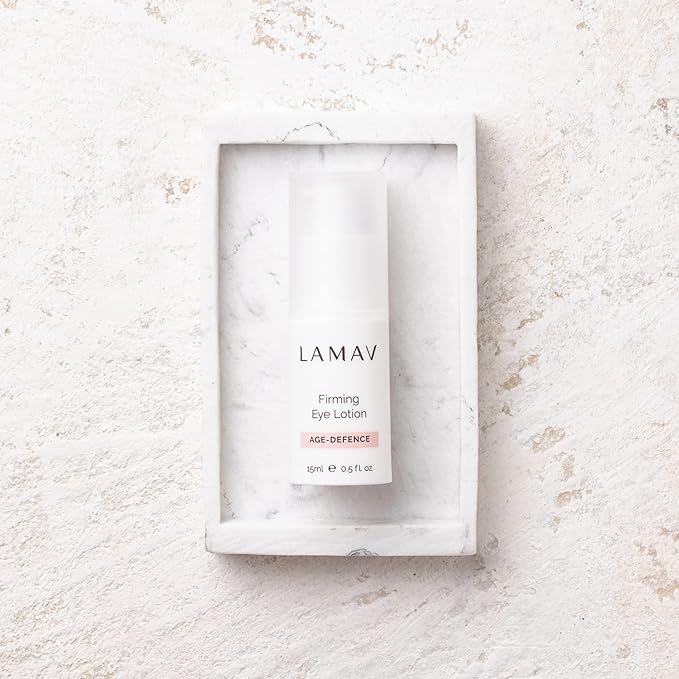 LAMAV Firming Eye Lotion - 7 Potent Actives, Anti-wrinkle Properties, Increases Skin Firmness, Anti-Aging Eye Cream, Cruelty-Free, Reduces Dark Circles