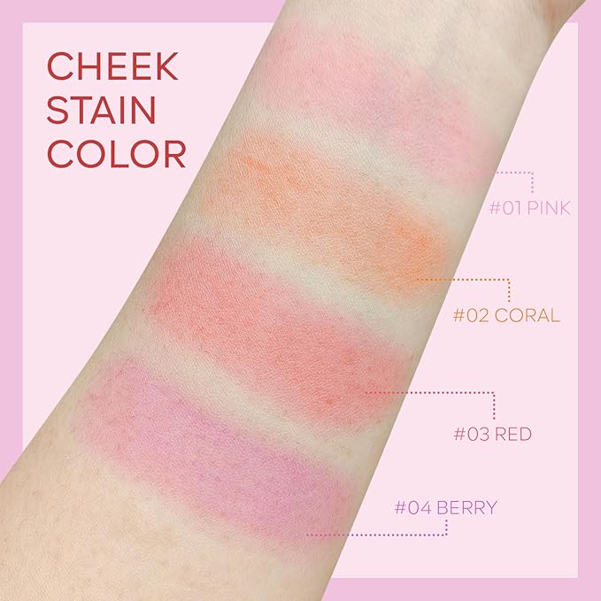 KYDA Water Jelly Tint Blush, Coral, Jelly Tinted Lasting Moisturising