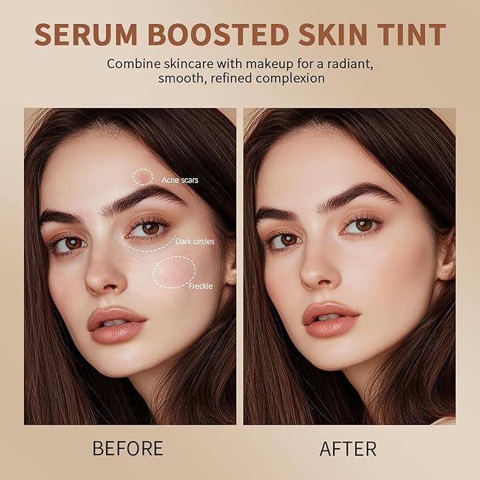 Beauty Balm Serum Boosted Skin Tint – Hydrating Tinted Moisturizer, Lightweight Solid Tinted Foundation Stick for Flawless, Sheer to Medium Coverage, Radiant & Dewy Finish, All-Day Wear (1#, 1)