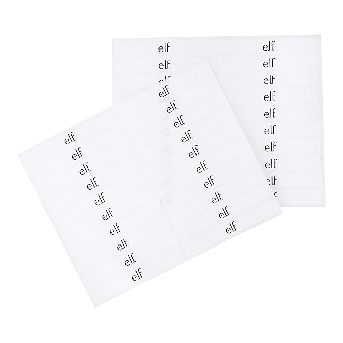 e.l.f., Line & Define Eye Tape, Skin-Safe Makeup Tape, Latex-Free, Helps Create Dramatic and Defined Eye Looks, 2 Sheets of 20 Strips (40 Strips), 20 Count (Pack of 2)