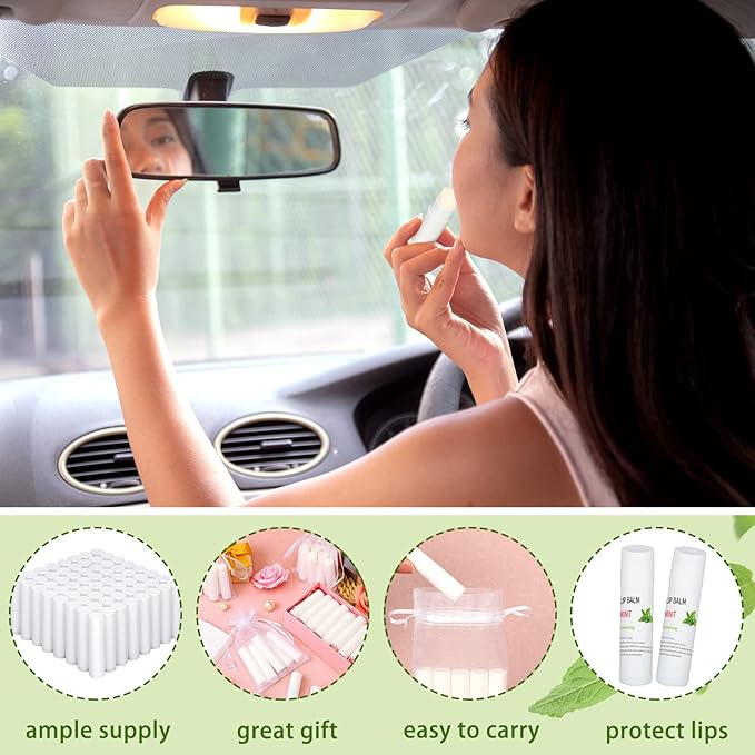 Demissle 150 Pcs Unlabeled Lip Balm Guests