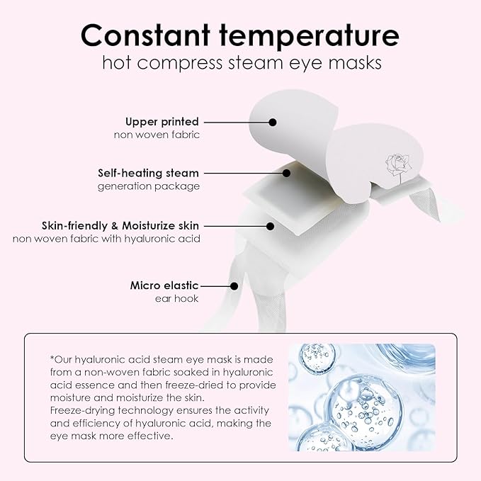 Steam eye mask, rich hyaluronic