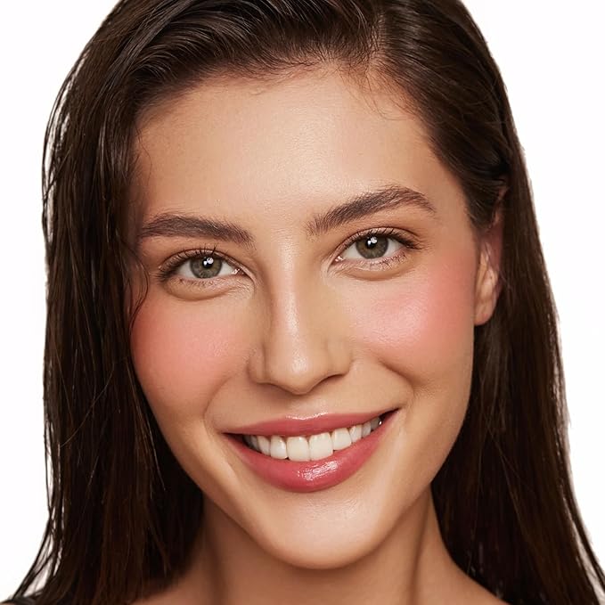 AFGHOZ Pink Cream Blush Powder, Matte Blush Shadow Mature Skin