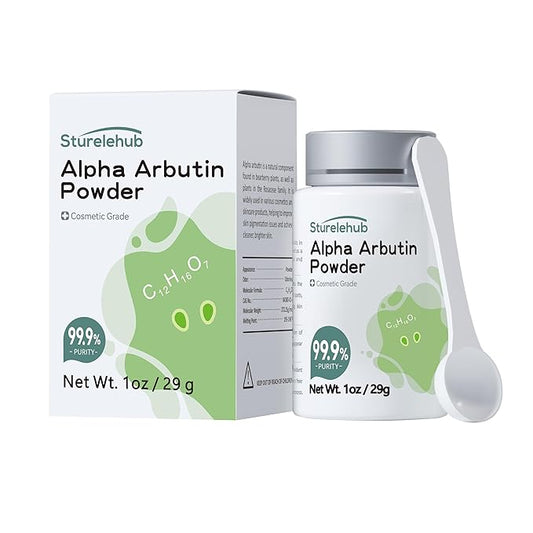 Alpha Arbutin Powder, 99.9% Purity, Cosmetic Grade, Alp 1OZ