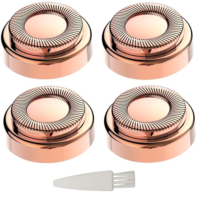 Replacement Heads For Finishing Touch Flawless Facial Hair Remover,Women Hair Removal Shaving Head First Generation (4PCS, GEN 1)