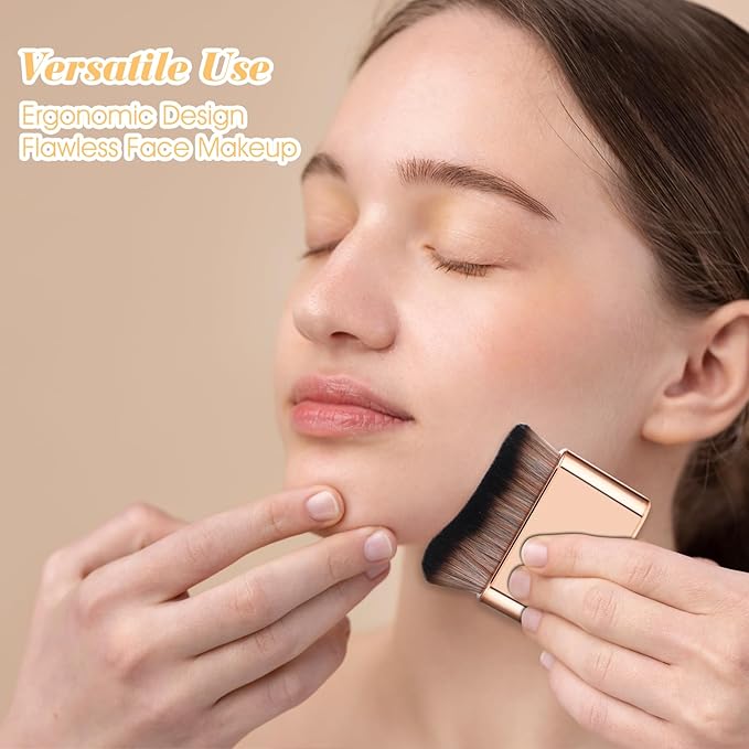 2 Pcs Self Tanning Brush Sunless Body Tanner Brushes Fake Tan Leg Makeup Foundation Brush Fine Cosmetic Application Tool for Blending Tanning Mousse Kabuki Face Spray